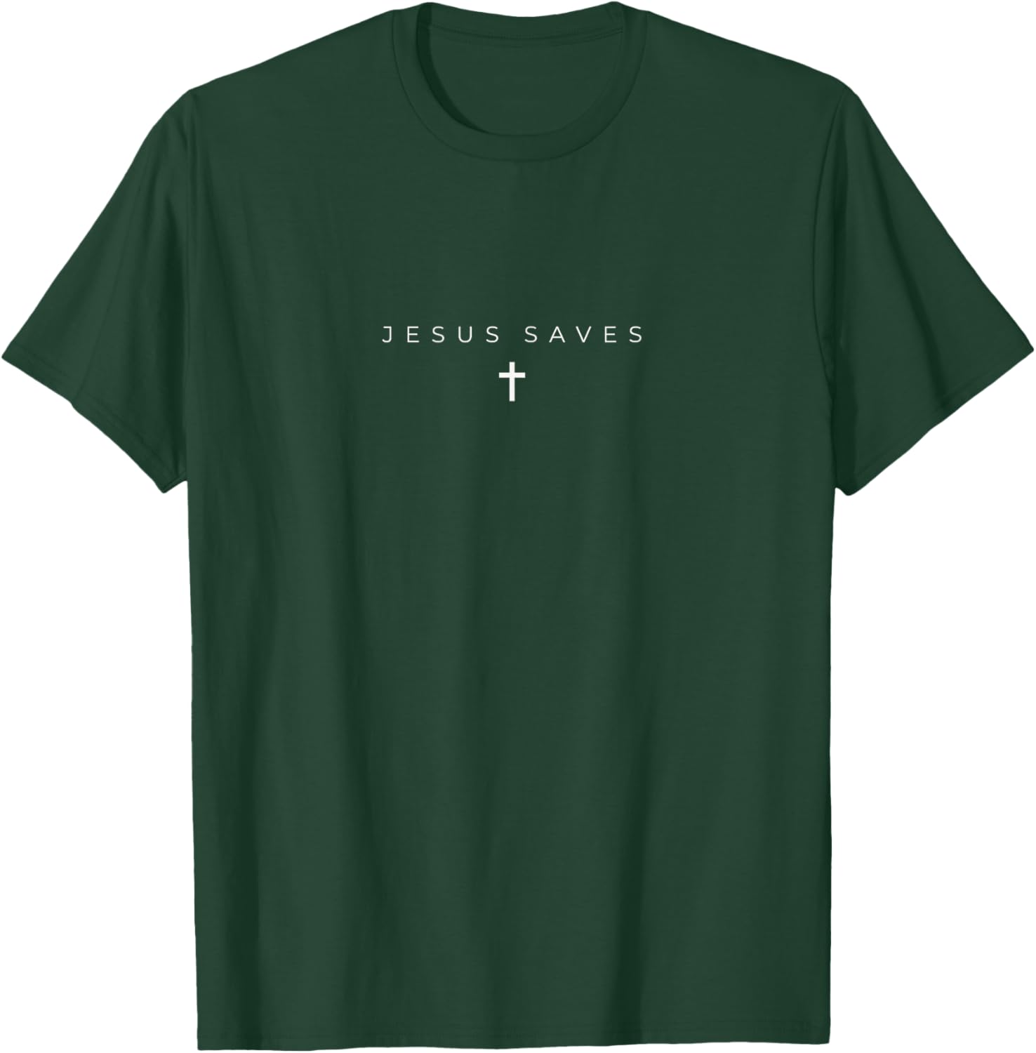 Jesus Saves Cross Subtle Christian Minimal Religious Faith T-Shirt