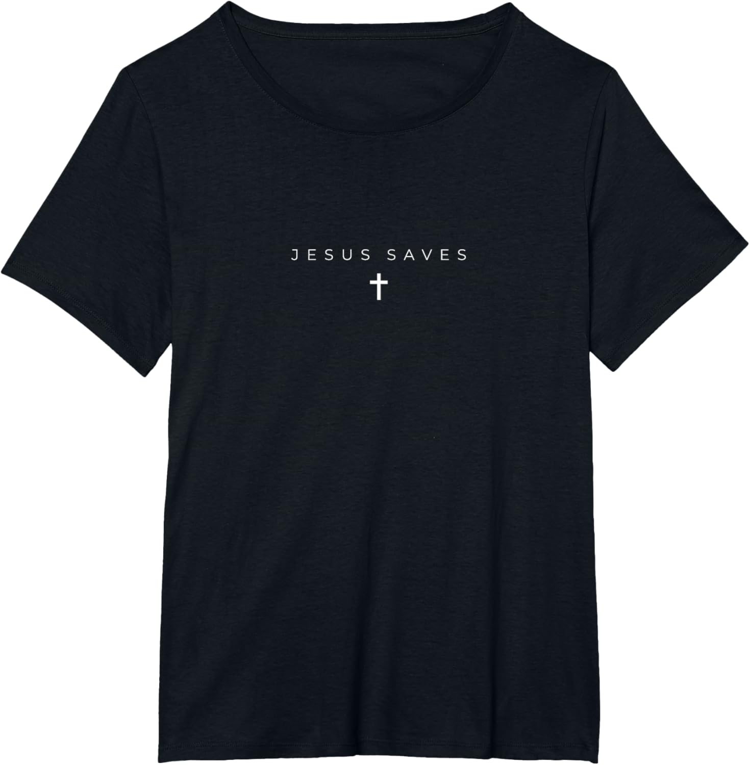 Jesus Saves Cross Subtle Christian Minimal Religious Faith T-Shirt