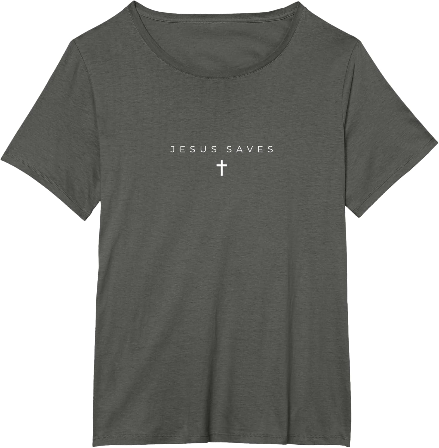 Jesus Saves Cross Subtle Christian Minimal Religious Faith T-Shirt