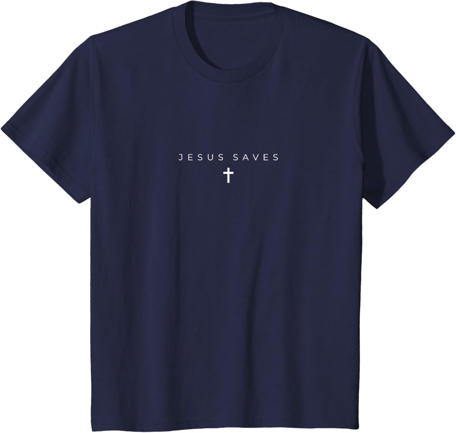 Jesus Saves Cross Subtle Christian Minimal Religious Faith T-Shirt