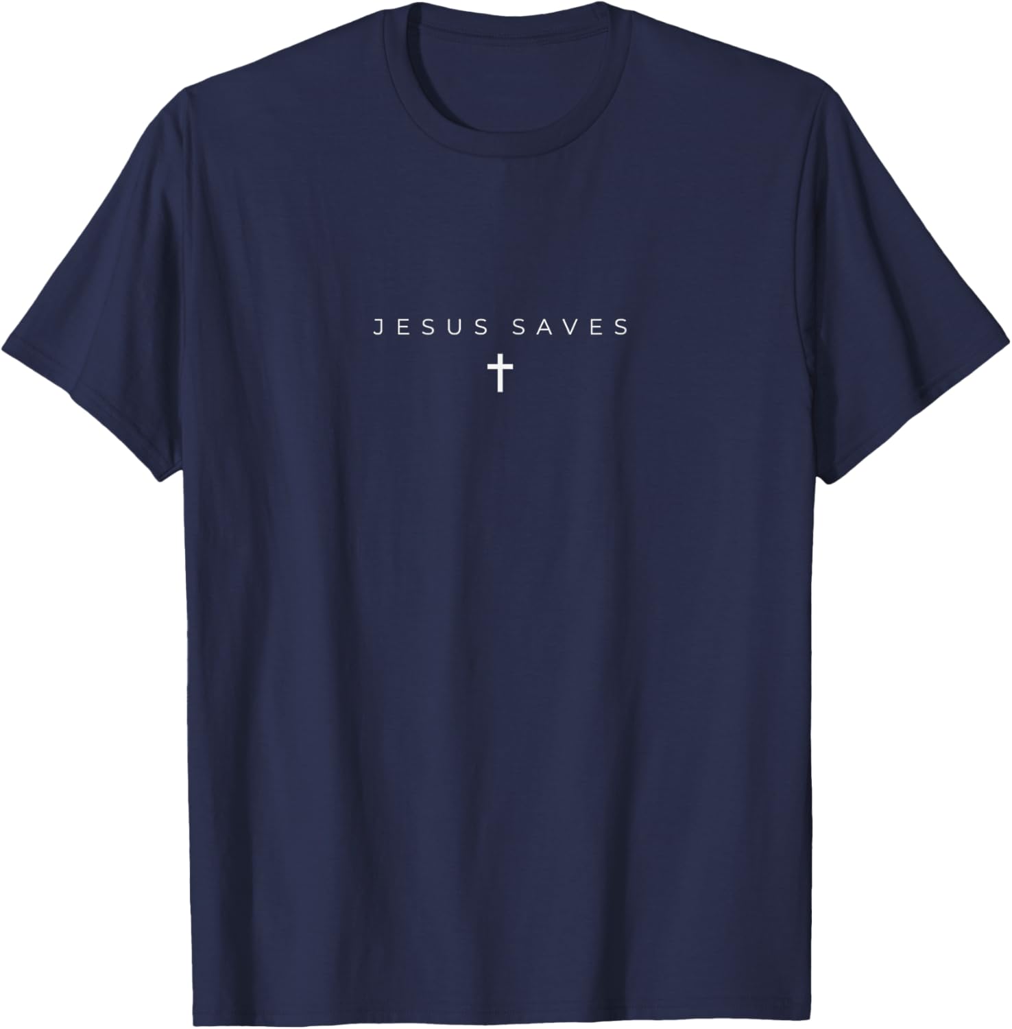 Jesus Saves Cross Subtle Christian Minimal Religious Faith T-Shirt