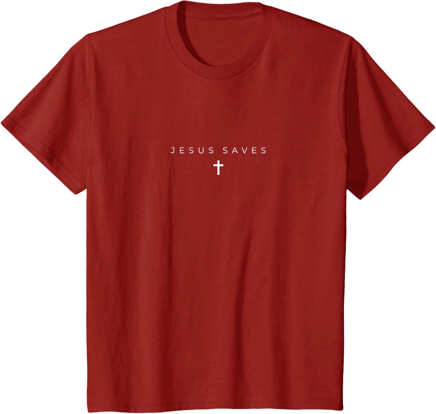 Jesus Saves Cross Subtle Christian Minimal Religious Faith T-Shirt